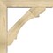 Ekena Millwork Olympic Block Rough Sawn Bracket w/ Offset Brace, Douglas Fir, 6"W x 30"D x 30"H BKT0604X30X30OLY05RDF - alternate 3